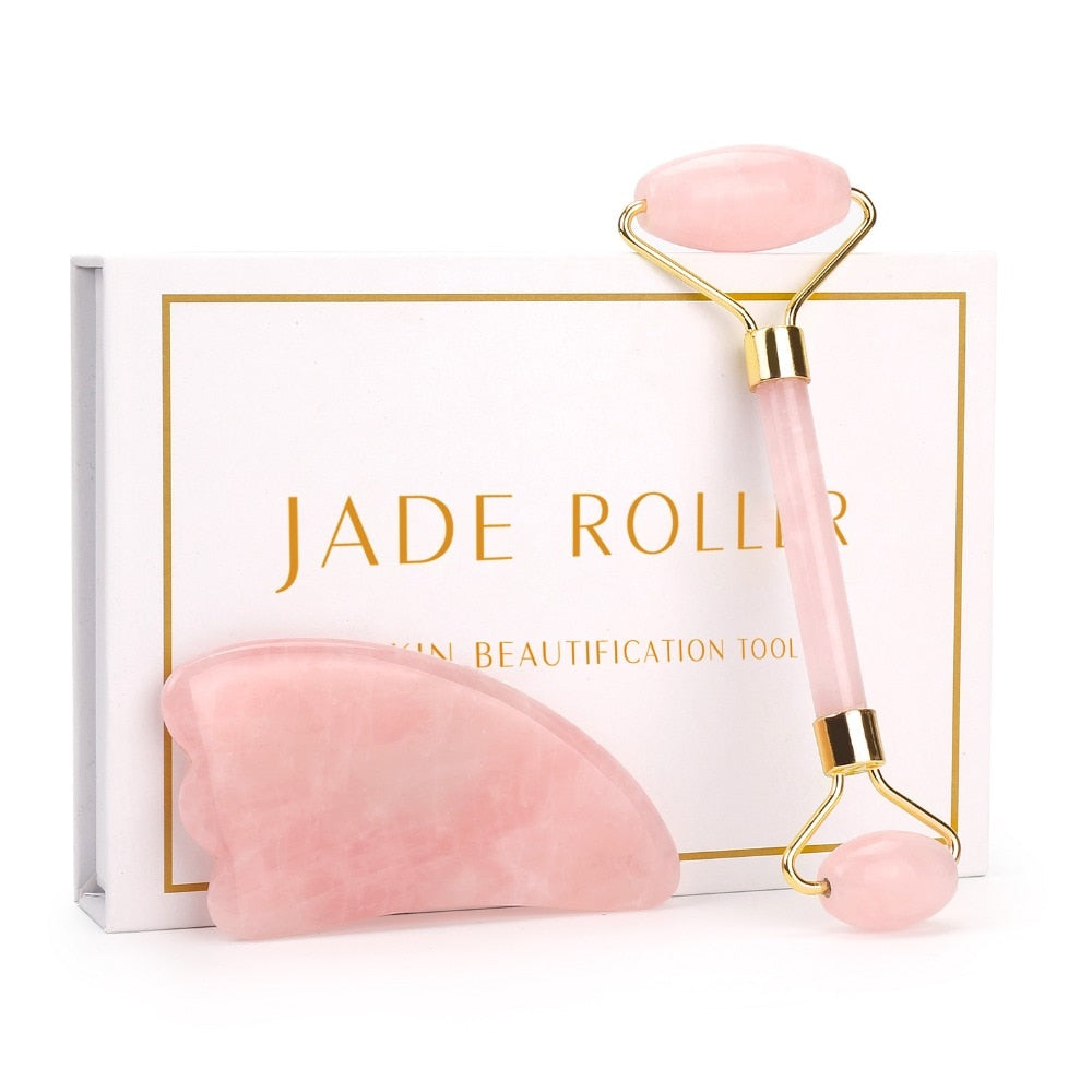 ROLO DE MASSAGEM FACIAL DE QUARTZ