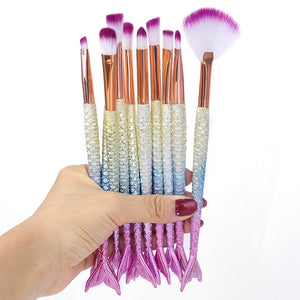 6/10pcs Kit pincéis de maquiagem