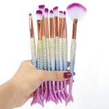 6/10pcs Kit pincéis de maquiagem