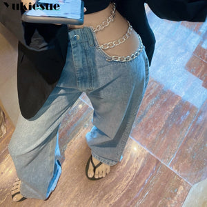 Calça Jeans Correntes