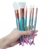 6/10pcs Kit pincéis de maquiagem