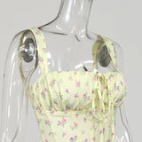 Top Corset Flores Vintage