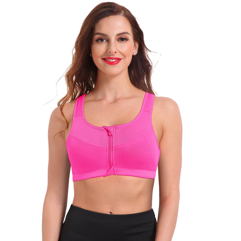 Top Fitness Confort - com ziper de alta sustentação