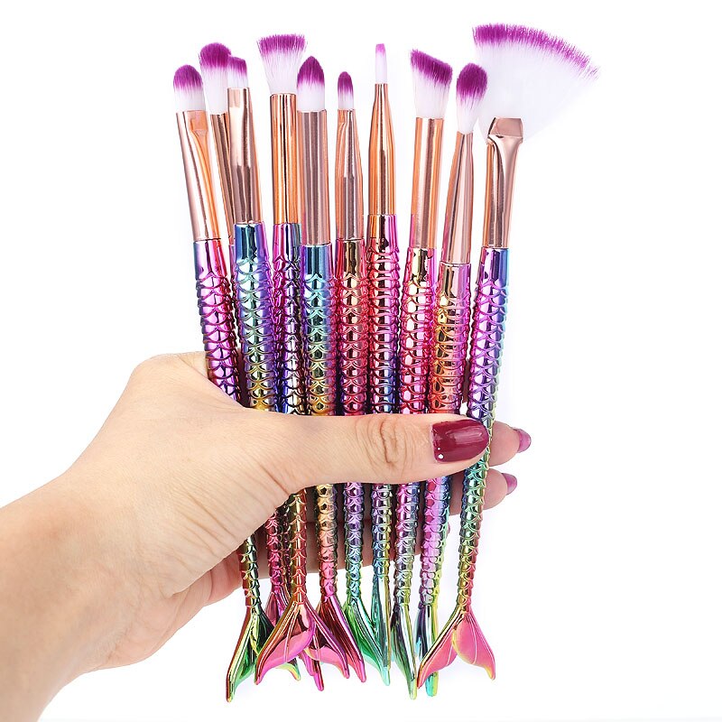 6/10pcs Kit pincéis de maquiagem