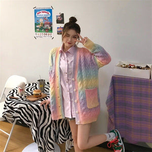 Cardigan Arco Íris
