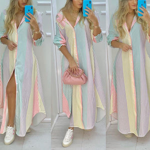 Vestido Listrado Arco Íris