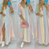 Vestido Listrado Arco Íris