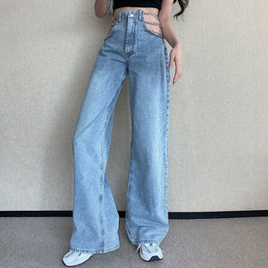 Calça Jeans Correntes