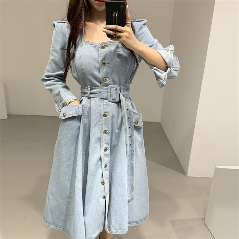 Vestido/ Sobretudo Jeans